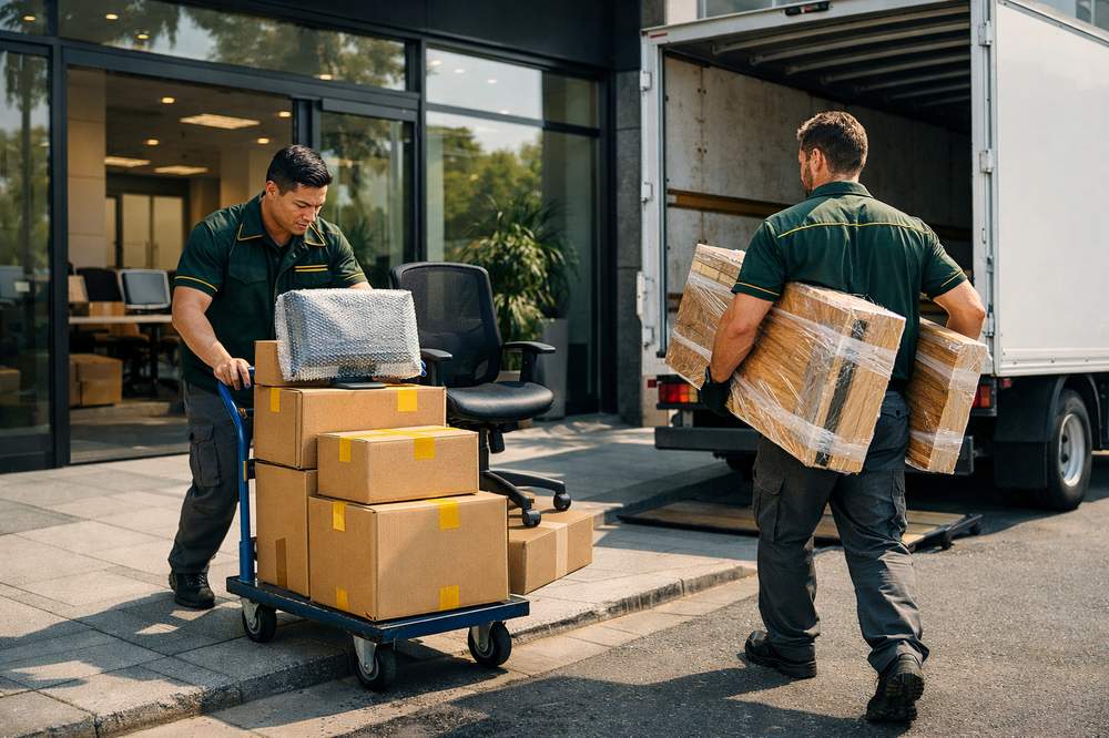 Đội ngũ nhân viên chuyển văn phòng chuyên nghiệp của Dịch vụ Chuyển Dọn