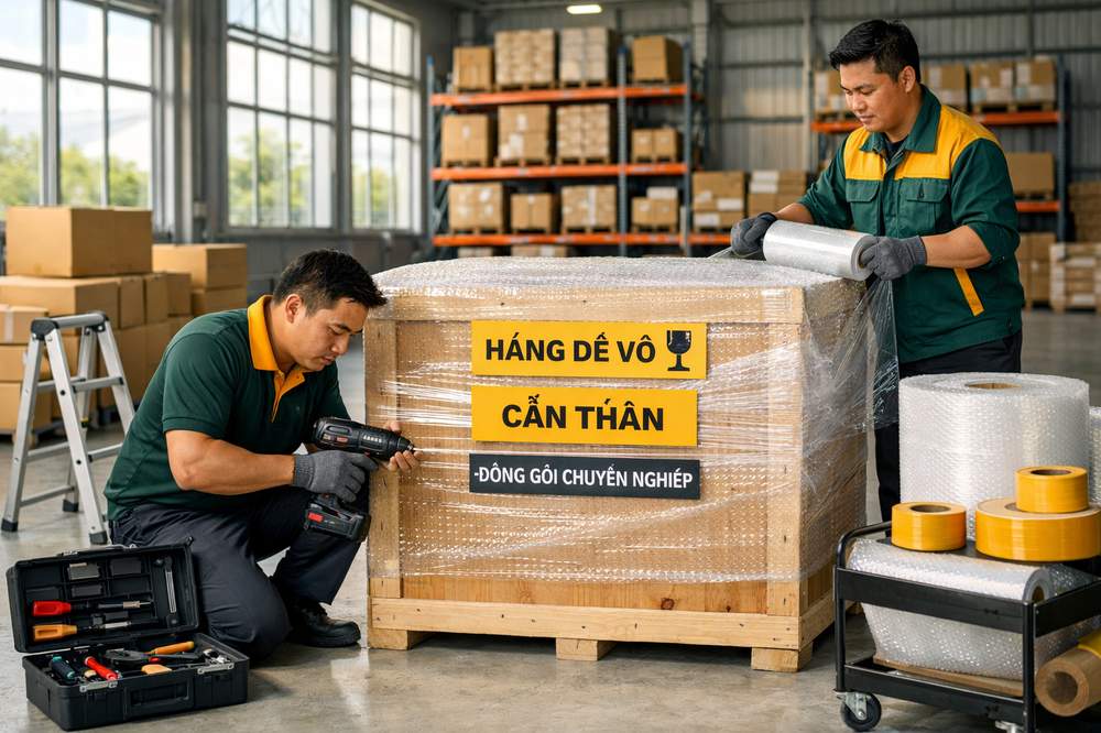 Đóng gói và gia cố